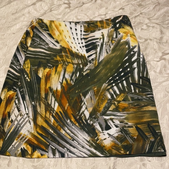 Premise Fully Lined Skirt SZ 4 Beautiful Tropical Print with Palm Leaves - Picture 10 of 10